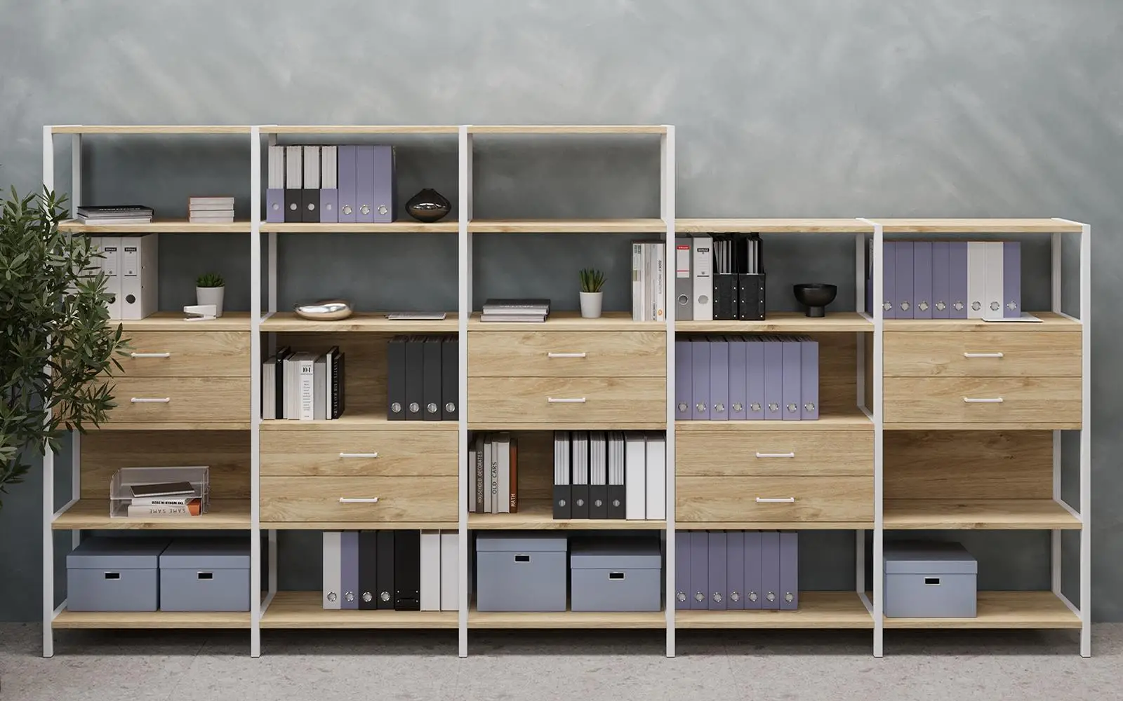 Стеллажная ситсема SHELF system. Композиция 21