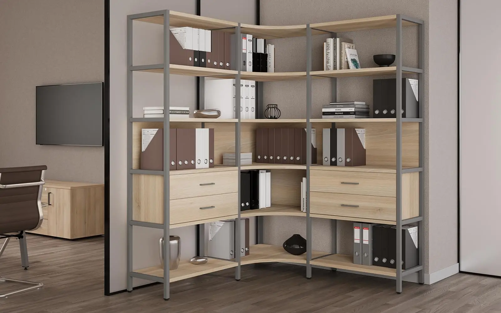Стеллажная ситсема SHELF system. Композиция 6