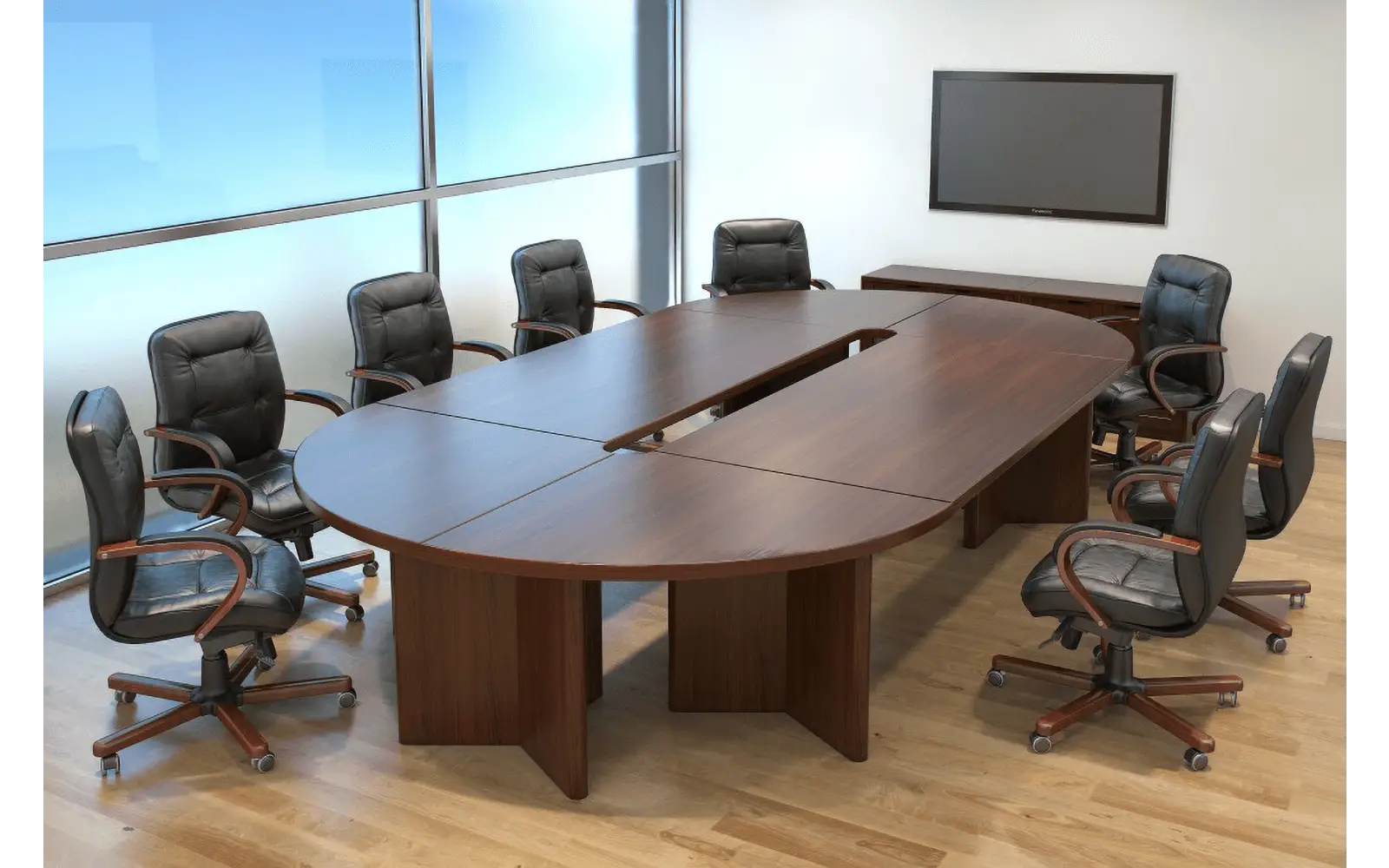 Кабинет руководителя ZARAGOZA WALNUT. Стол переговоров. Вид 4
