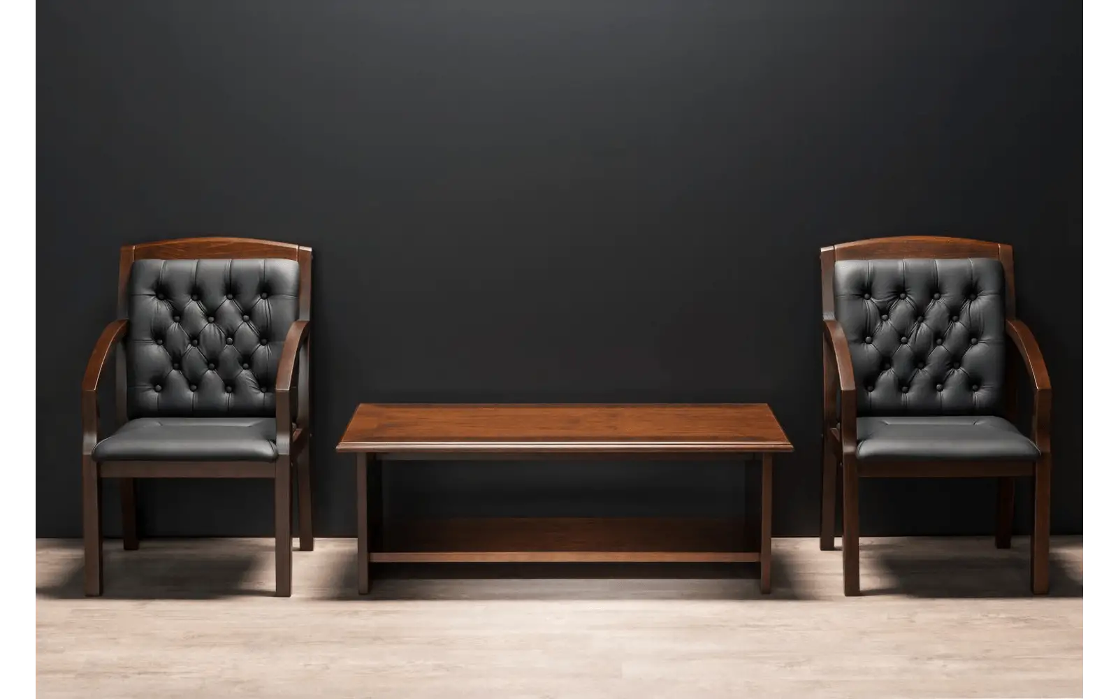 Кабинет руководителя ZARAGOZA WALNUT. Стол кофейный. Вид 1
