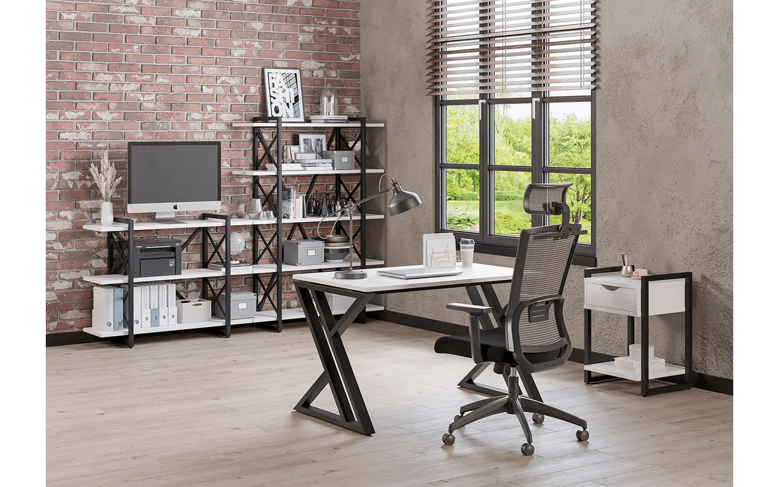 Мебель для персонала LOFT. Стол рабочий в стиле ЛОФТ