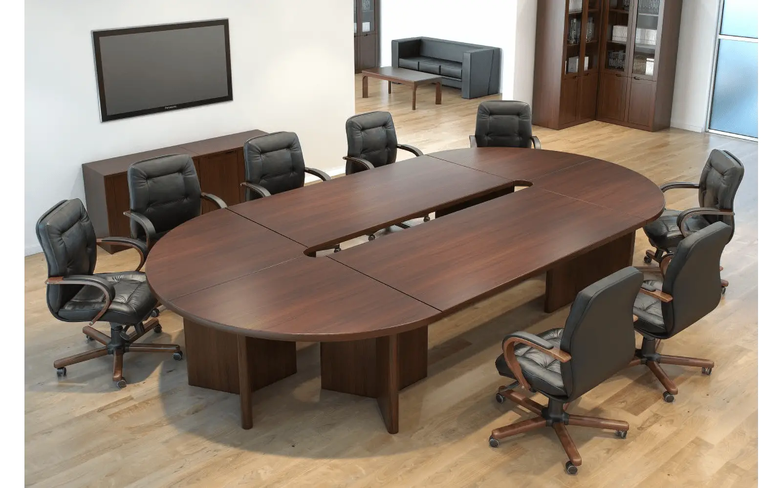 Кабинет руководителя ZARAGOZA WALNUT. Стол переговоров. Вид 5