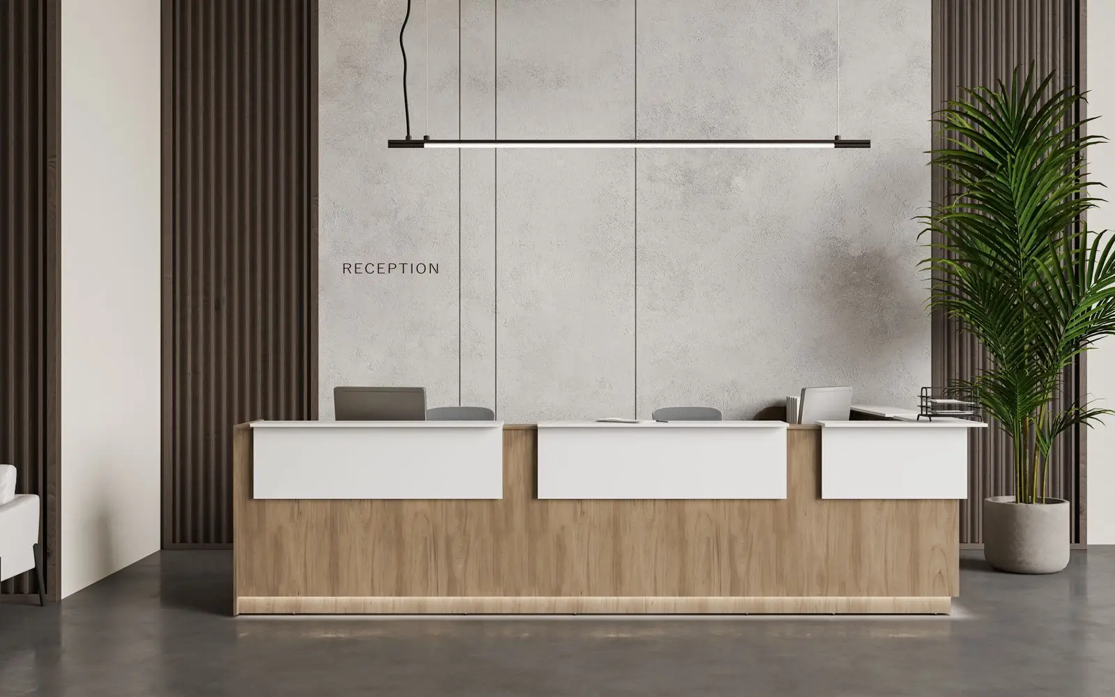 Ресепшн RIO I RECEPTION. Стойка ресепшн прямая Вид 1