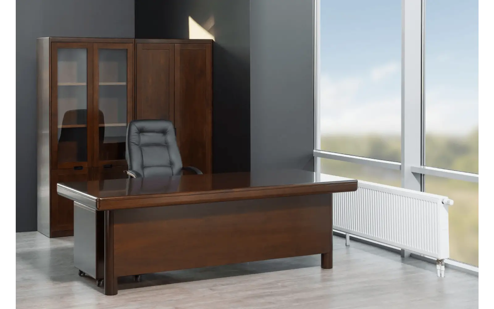 Кабинет руководителя ZARAGOZA WALNUT. Стол руководителя